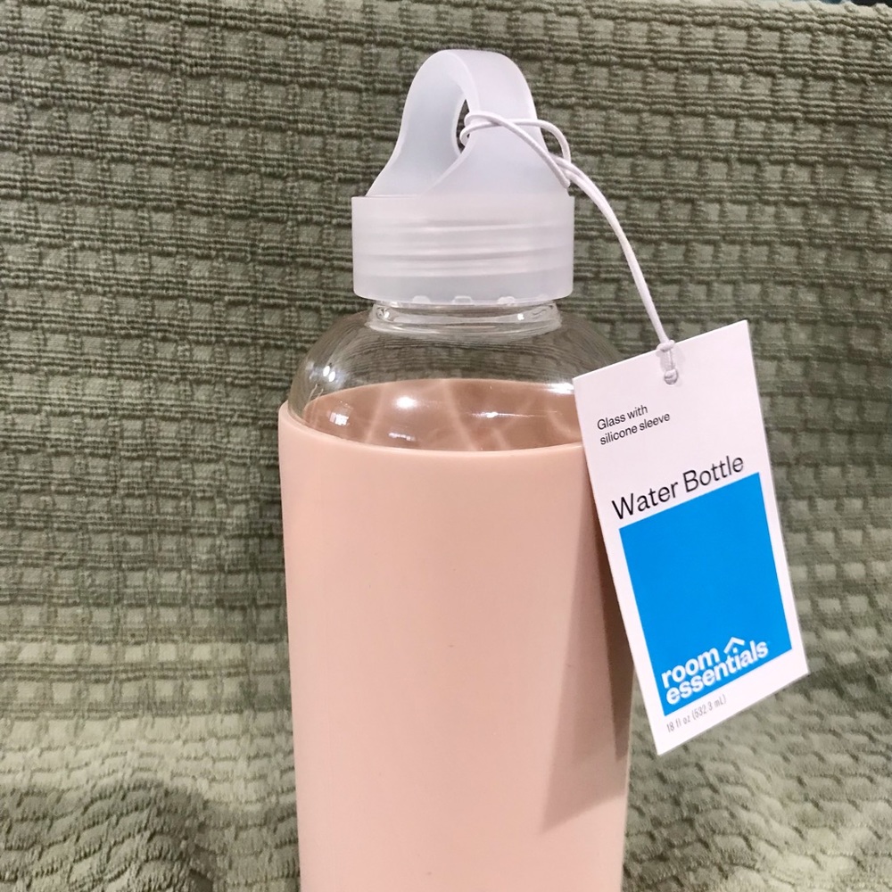 Glass water bottle